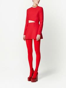 Valentino Uitgesneden mini-jurk - Rood