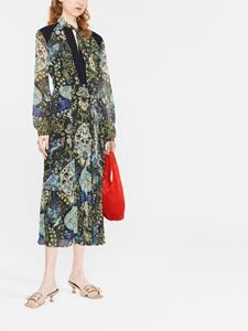 ETRO Midi-jurk met bloemenprint - Zwart