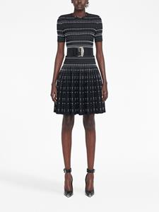 Alexander McQueen Metallic mini-jurk - Zwart