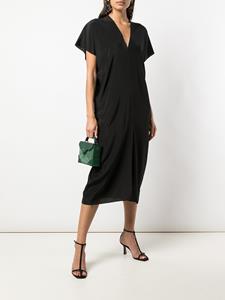VOZ Midi-jurk met korte mouwen - Zwart