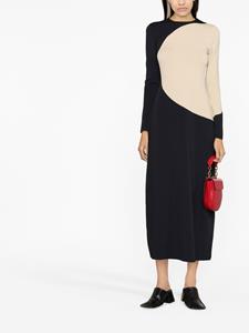 Tory Burch Midi-jurk met colourblocking - Zwart