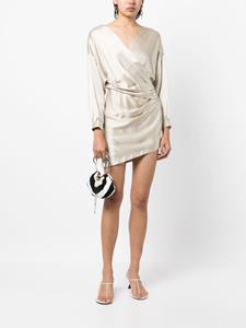 Michelle Mason Mini-jurk met gedrapeerd detail - Beige