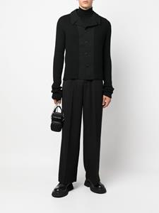 Yohji Yamamoto Wollen vest - Zwart