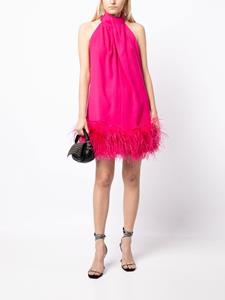16Arlington Mini-jurk met afwerking van veren - Roze