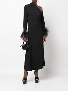 16Arlington Asymmetrische midi-jurk - Zwart