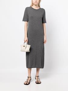 Lisa Yang Midi-jurk met korte mouwen - Grijs