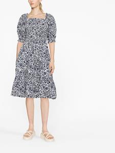 Polo Ralph Lauren Midi-jurk met bloemenprint - Blauw