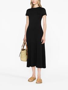 Polo Ralph Lauren Midi-jurk met korte mouwen - Zwart