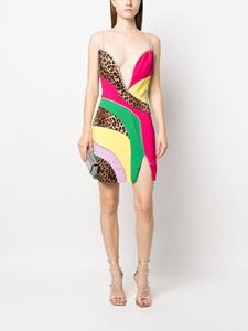 Philipp Plein Mini-jurk met patchwork - Roze