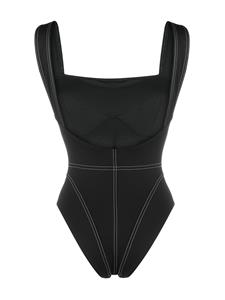 Noire Swimwear Badpak met lage rug - Zwart