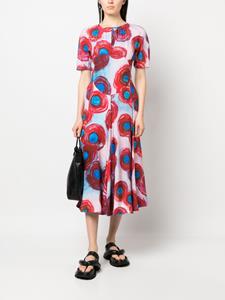 Marni Mini-jurk met abstracte print - Rood