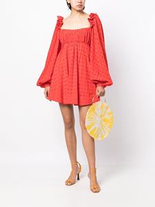 Acler Mini-jurk met pofmouwen - Rood