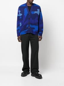 Valentino Vest met camouflageprint - Blauw