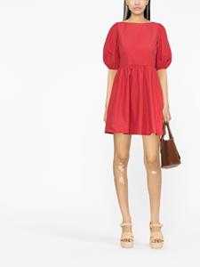 RED Valentino Geplooide mini-jurk - Rood