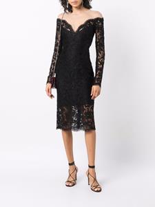 Dolce & Gabbana Mini-jurk met kant - Zwart