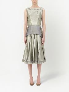 Maison Margiela Midi-jurk met patchwork - Zilver