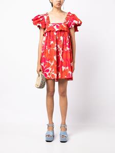 Kika Vargas Mini-jurk met bloemenprint - Rood