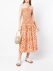Bambah Midi-jurk met halternek - Oranje