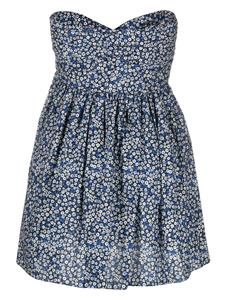 Matteau Mini-jurk met bloemenprint - Blauw