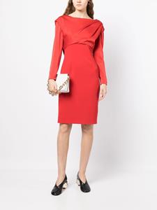 Paule Ka Midi-jurk met gedrapeerd detail - Rood