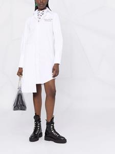 Off-White Asymmetrische blousejurk - Zwart