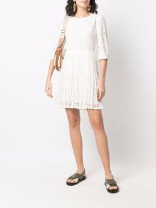 See by Chloé Broderie anglaise mini-jurk - Beige