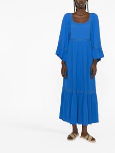 See by Chloé Midi-jurk met borduurwerk - Blauw