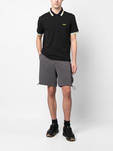 BOSS Poloshirt met geborduurd logo - Zwart