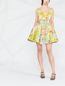 Philipp Plein Mini-jurk met barokpatroon - Geel