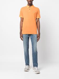 Stone Island Poloshirt met Compass-logopatch - Oranje