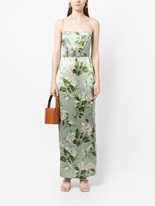 Reformation Midi-jurk met bloemenprint - Groen