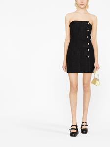 Alessandra Rich Mini-jurk met krijtstreep - Zwart