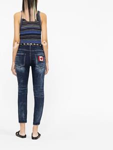 Dsquared2 bleached-effect skinny jeans - Blauw