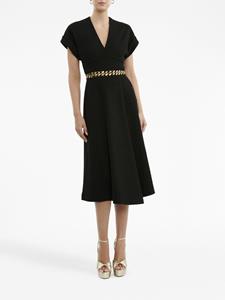 Rebecca Vallance Tweed midi-jurk - Zwart