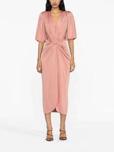 Costarellos Midi-jurk met korte mouwen - Roze