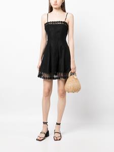 Charo Ruiz Ibiza Mini-jurk van kant - Zwart