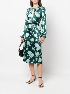 P.A.R.O.S.H. Midi-jurk met bloemenprint - Groen