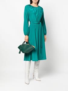 P.A.R.O.S.H. Midi-jurk met ceintuur - Groen