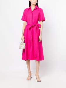 P.A.R.O.S.H. Midi-jurk met ceintuur - Roze