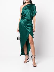 Michelle Mason Gedrapeerde midi-jurk - Groen