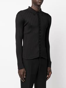 Saint Laurent Poloshirt met lange mouwen - Zwart