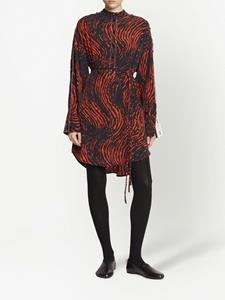 Proenza Schouler Shirtjurk met luipaardprint - Zwart