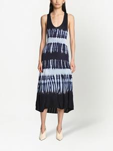 Proenza Schouler Midi-jurk met tie-dye print - Blauw