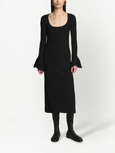 Proenza Schouler Mini-jurk met flared mouwen - Zwart