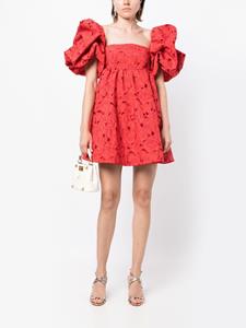 Leo Lin Mini-jurk met pofmouwen - Rood