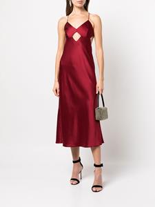 Michelle Mason Midi-jurk met uitgesneden detail - Rood