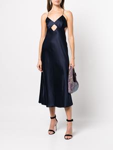 Michelle Mason Midi-jurk met uitgesneden detail - Blauw