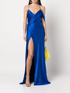 Michelle Mason Zijden jurk - Blauw