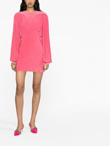 The Attico Mini-jurk met ruches - Roze