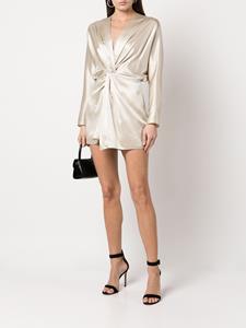 Michelle Mason Mini-jurk met strikdetail - Wit